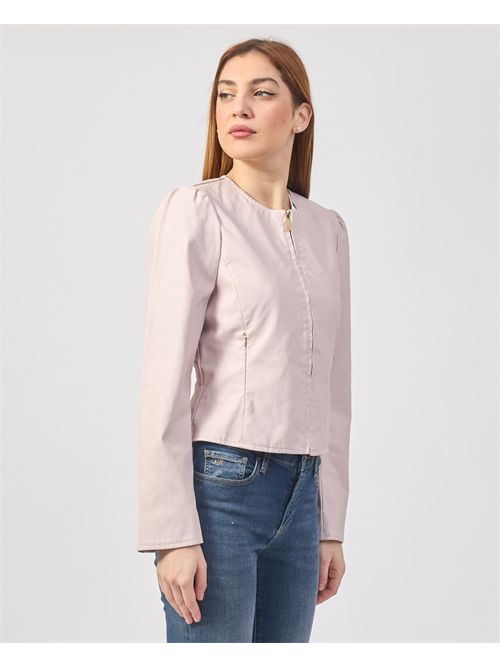 Veste effet cuir Yes Zee avec plis dans le dos YES ZEE | J438-G1000442